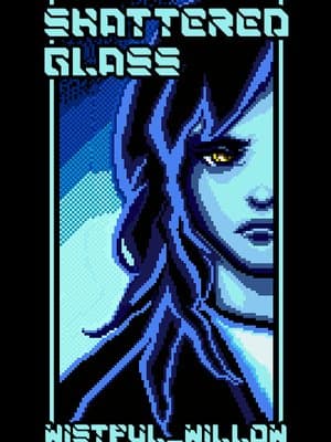 Cover of Shattered Glass - A Cyberpunk Noir Crime Thriller