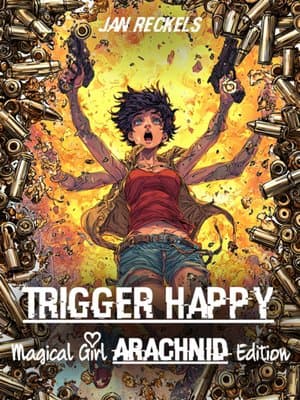 Cover of Trigger Happy - Magical Girl Arachnid Edition (Book 1 Complete)